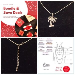 Classic Oasis Palm Fashion Necklace and Pendant